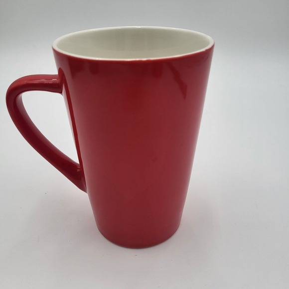 (2) Starbucks 12oz Red Ceramic Coffee Mugs Mermaid Siren Logo 2020/2021 - Picture 15 of 16